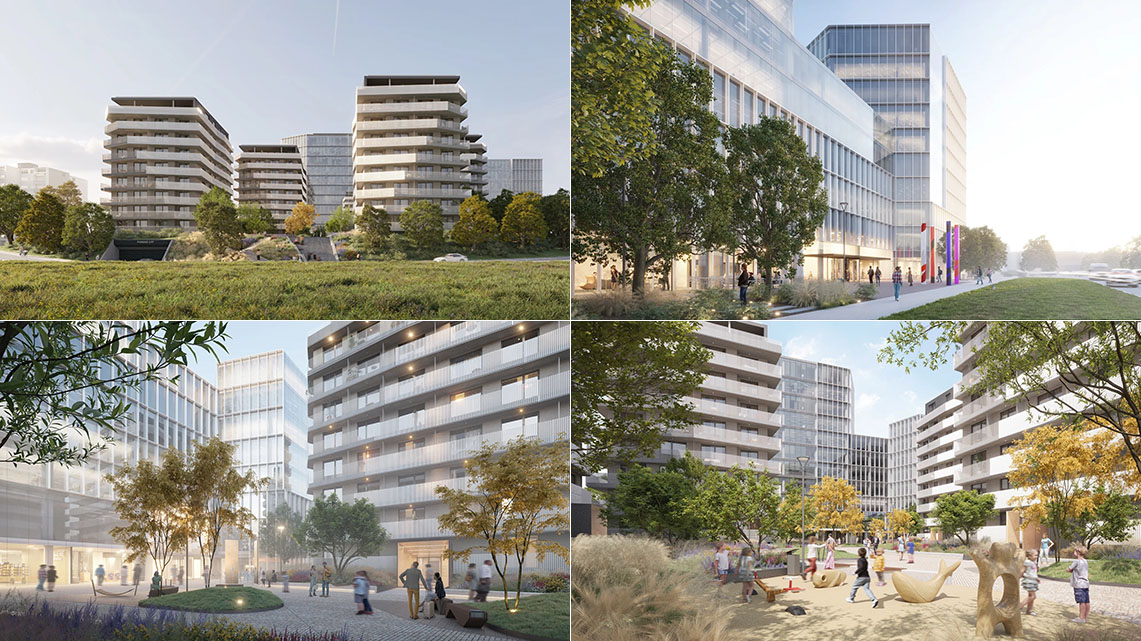 Panorama Dlouhá - vizualizace