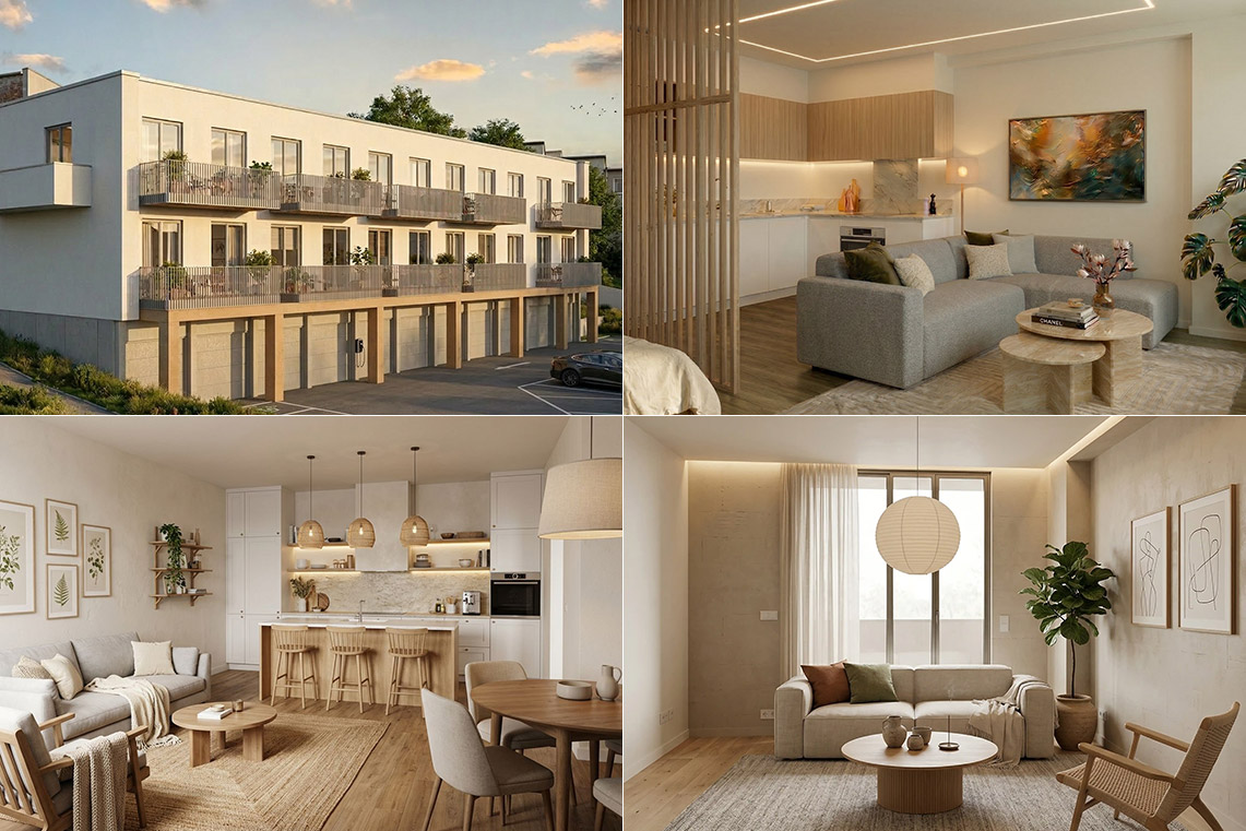 Panorama Žabiny - vizualizace