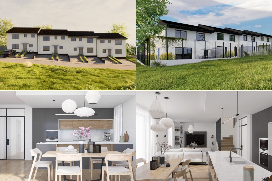 Rodinné domy Pod Stráží - vizualizace