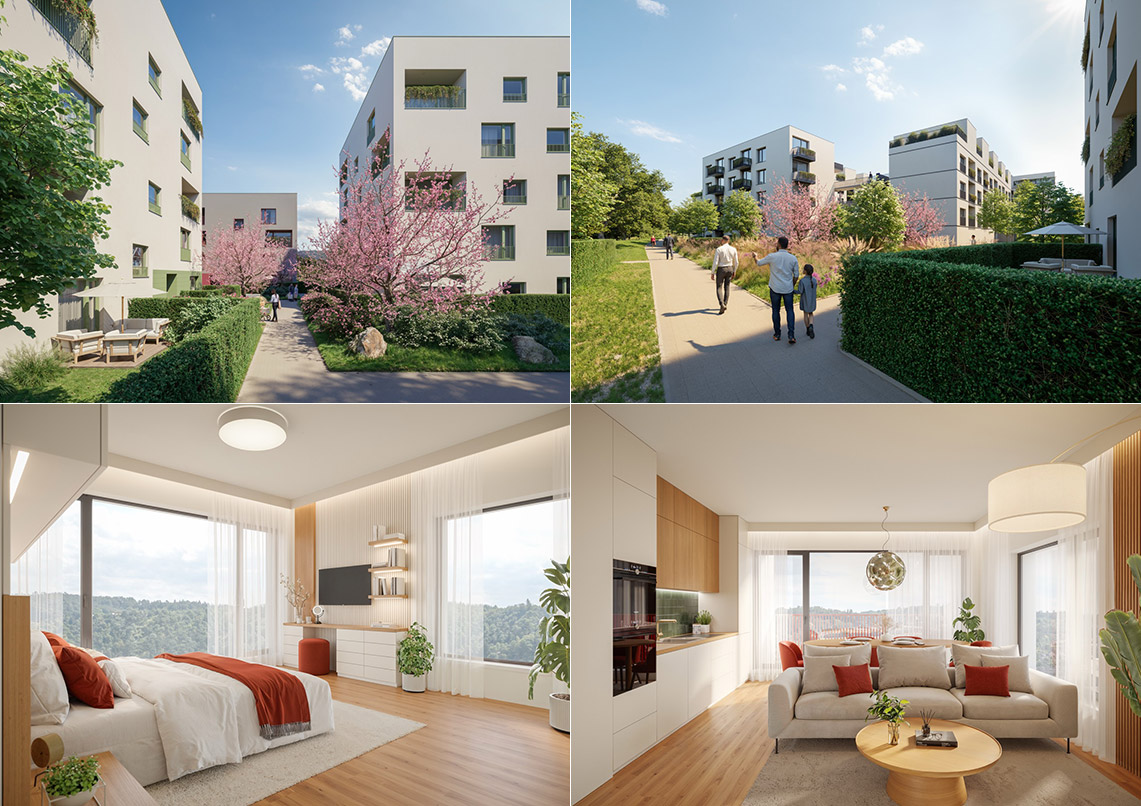 Čtvrť Pod Hády – II. Etapa  - vizualizace