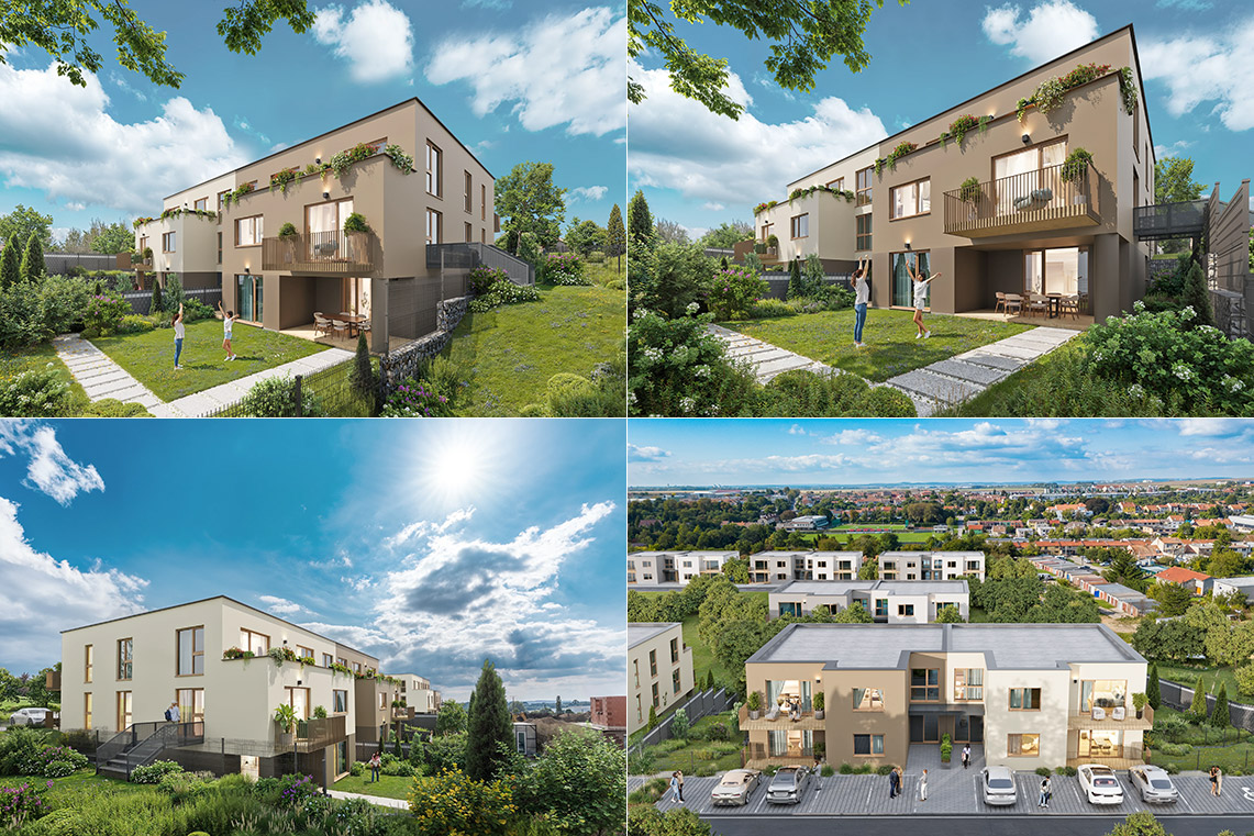 Viladomy Šlapanice - vizualizace